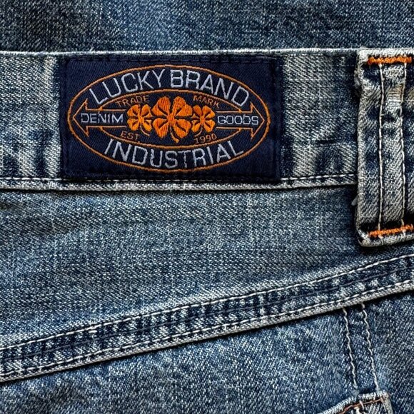 Lucky Brand Vintage Y2K Denim Maxi Pencil Skirt with Long Slit Pockets Waist 30 - Picture 9 of 13